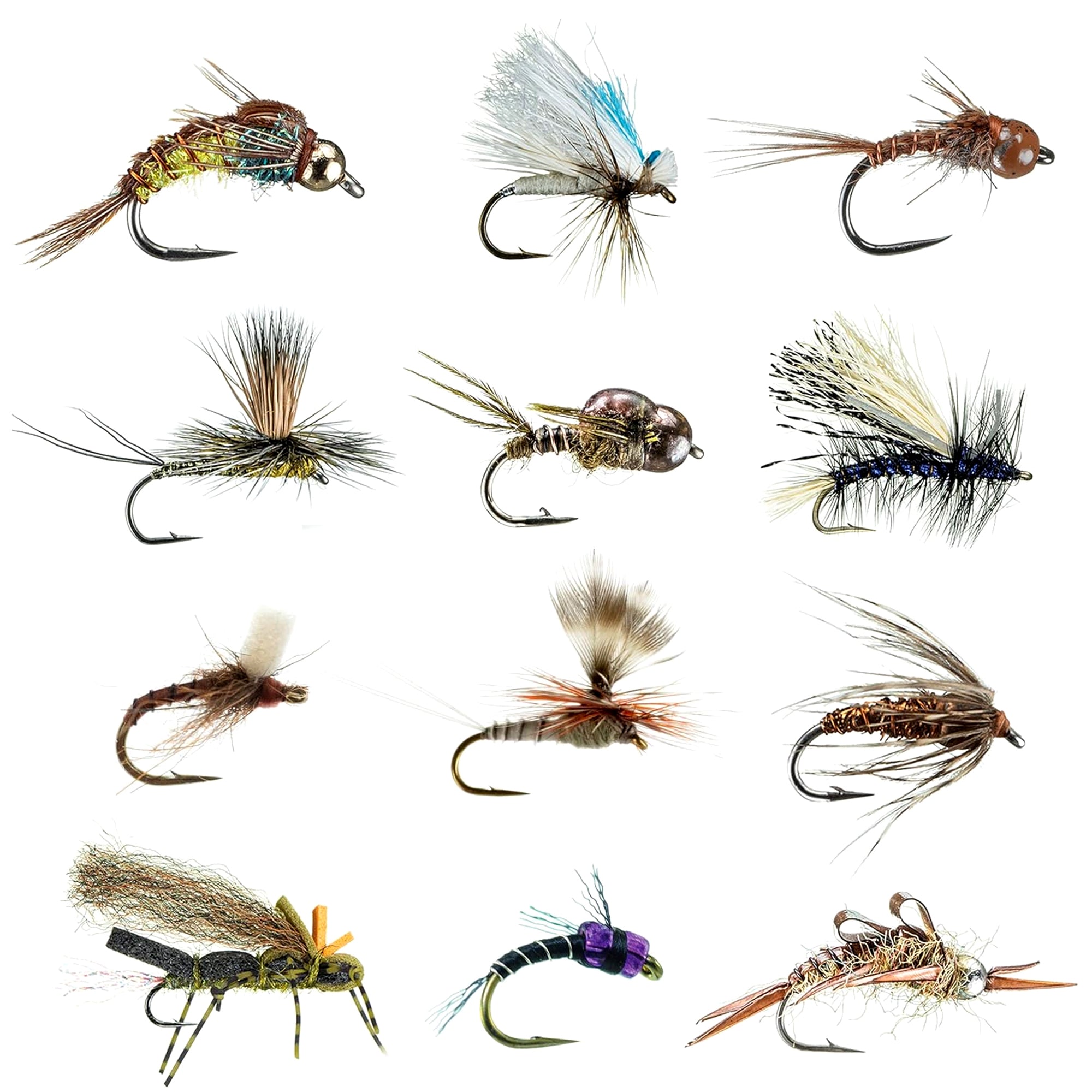 Premium Flies - Fly Fishing Assortment for Trout