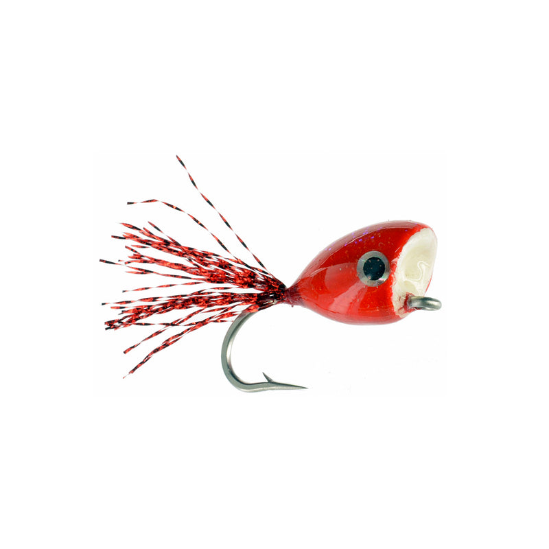Red and White Bass Popper